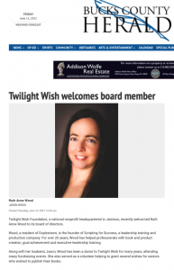 Twilight Wish welcomes board member